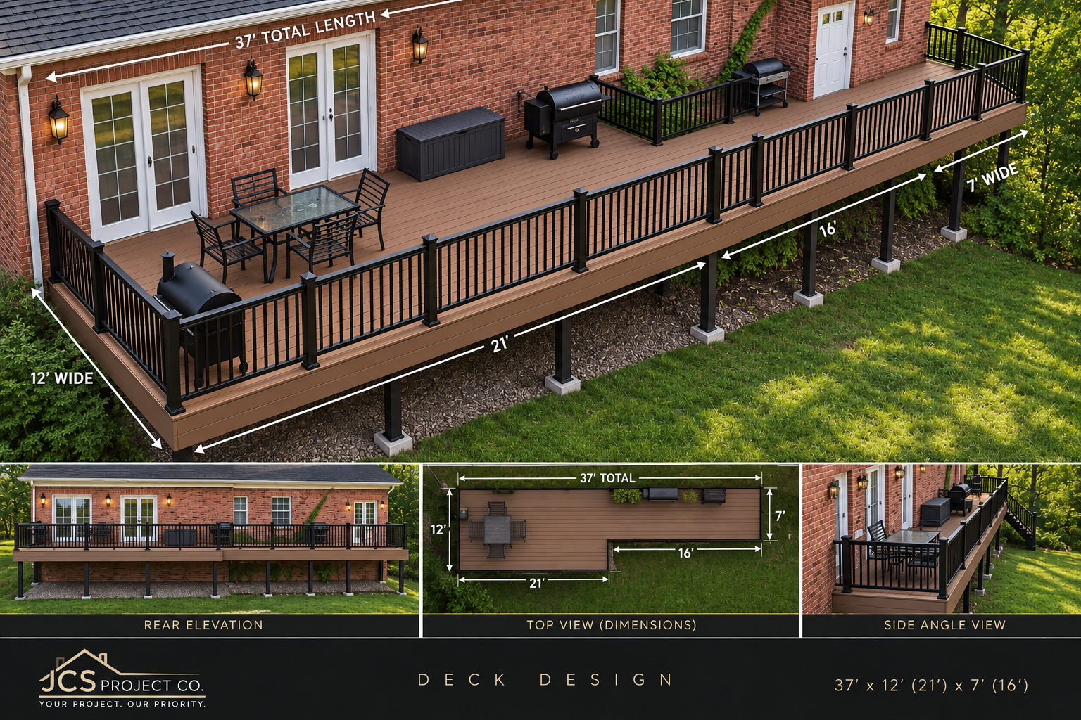 3D deck design by JCS Project Co.